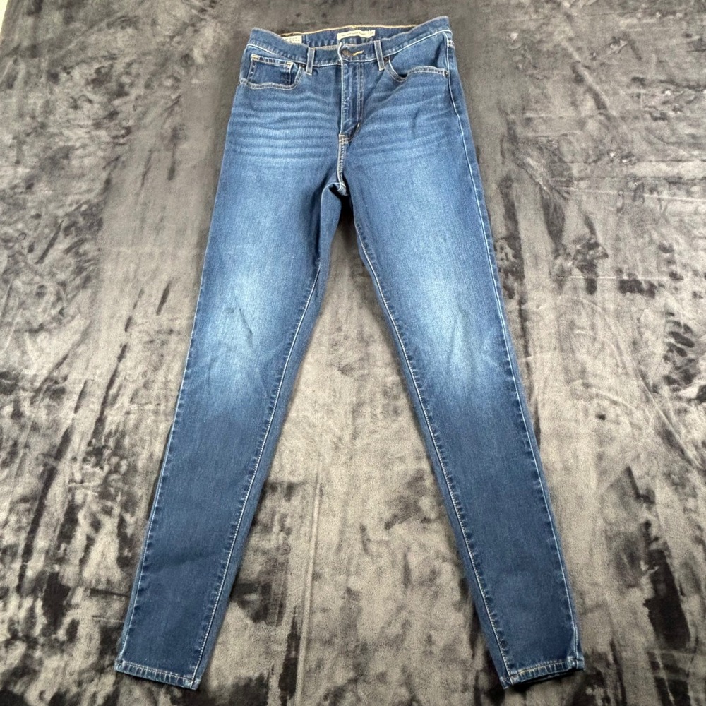 Levi's Mile High Super Skinny Jeans Womens 28 Blue High Rise Denim